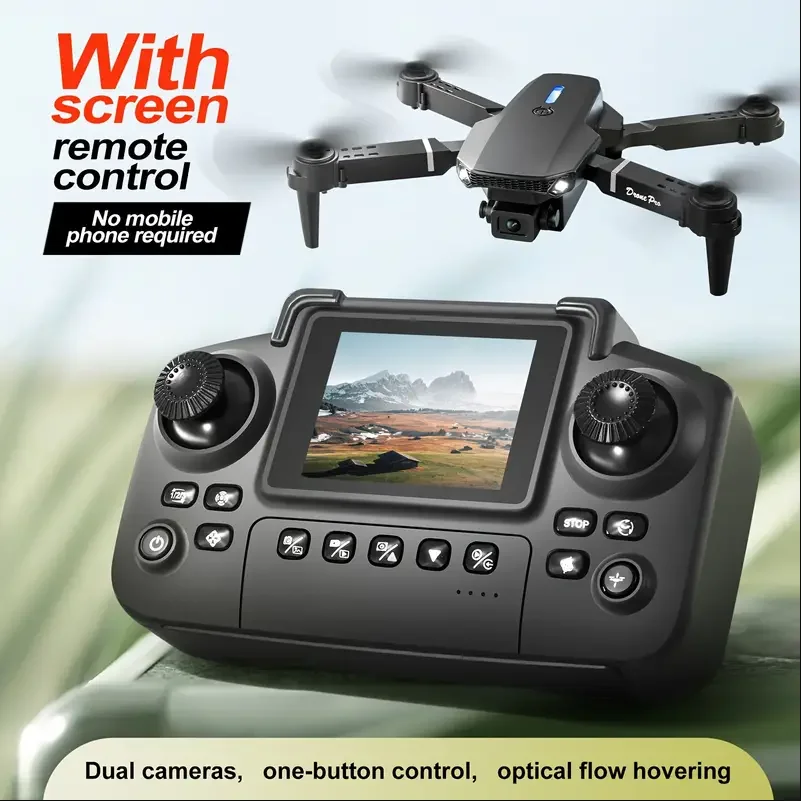 Drone E88 2025 HD Kamera Ganda - Eachine Drone E58 ulasan dan harga