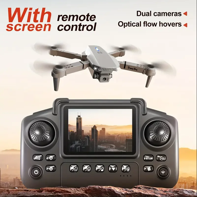 Drone E88 2025 HD Kamera Ganda - Eachine Drone E58 ulasan dan harga