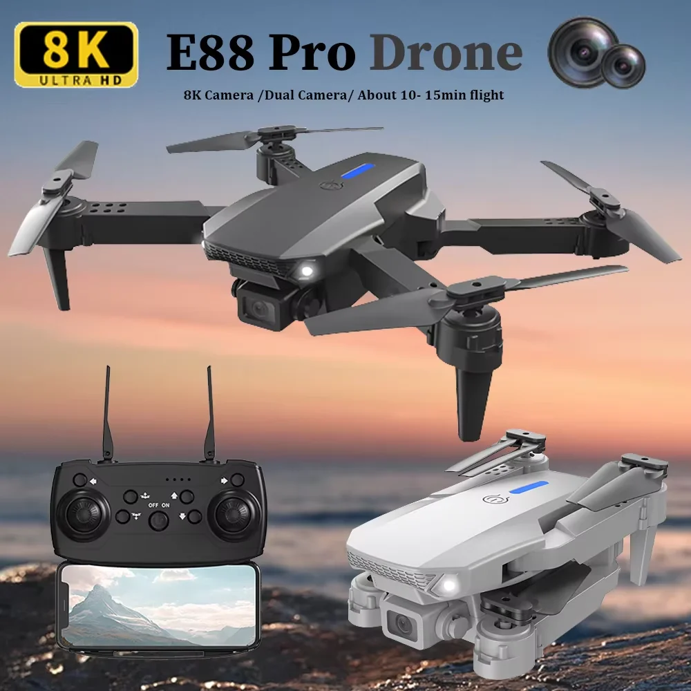 Drone RC 4K HD Profesional E88 - Eachine Drone E58 ulasan dan harga